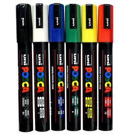 Posca Posca 5M Sets of 6 Basic Set