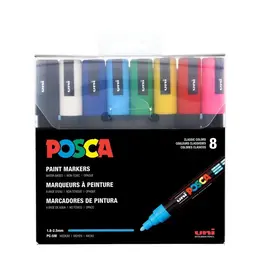 Posca Posca Paint Marker Pc 5M Medium Set 8 Basic Color