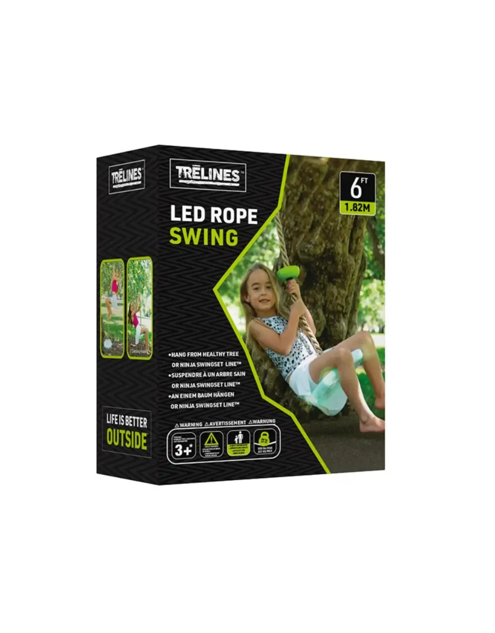 Trelines LED Climbing Rope Swing 6'