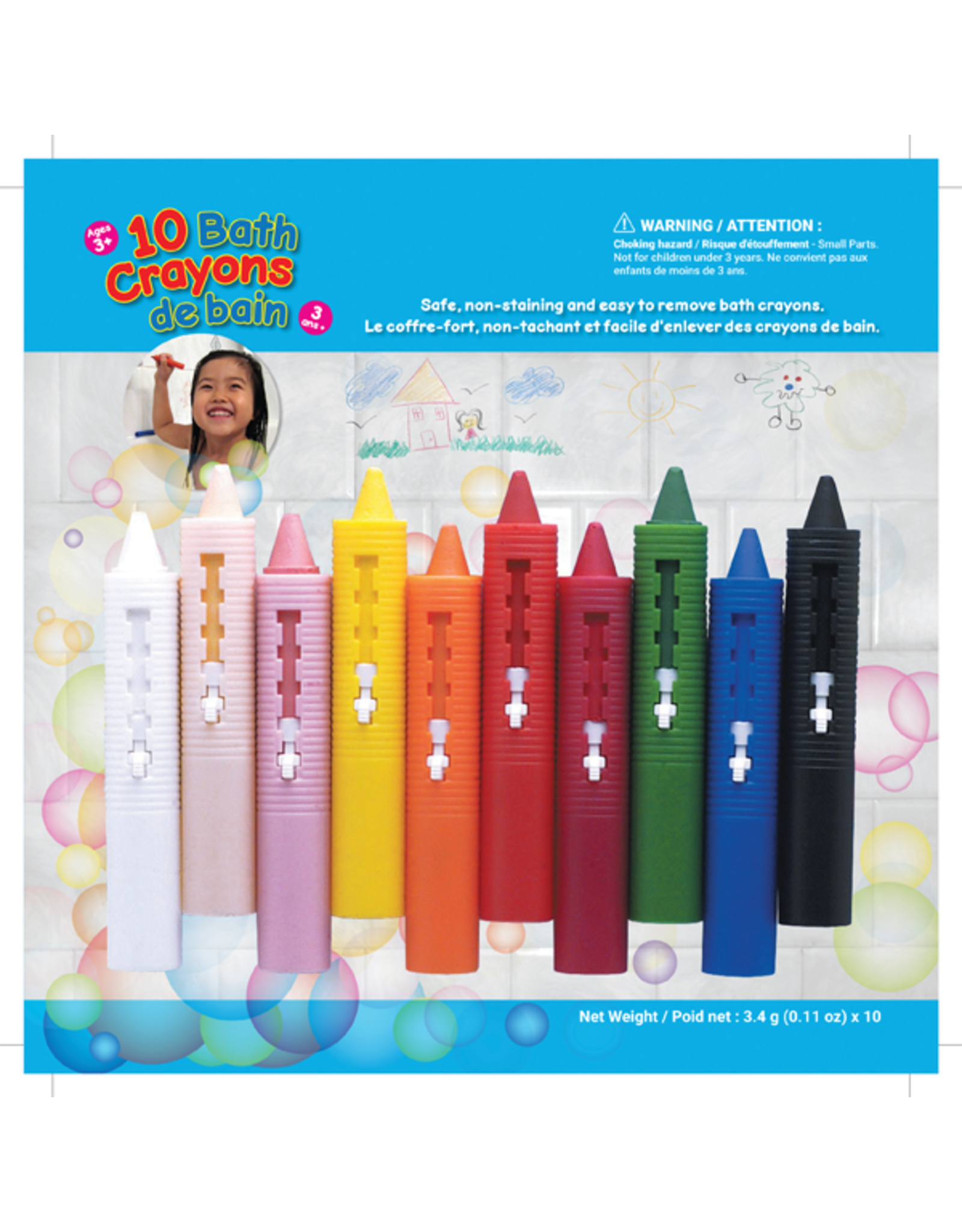 Playwell Bath Crayons 10 Piece