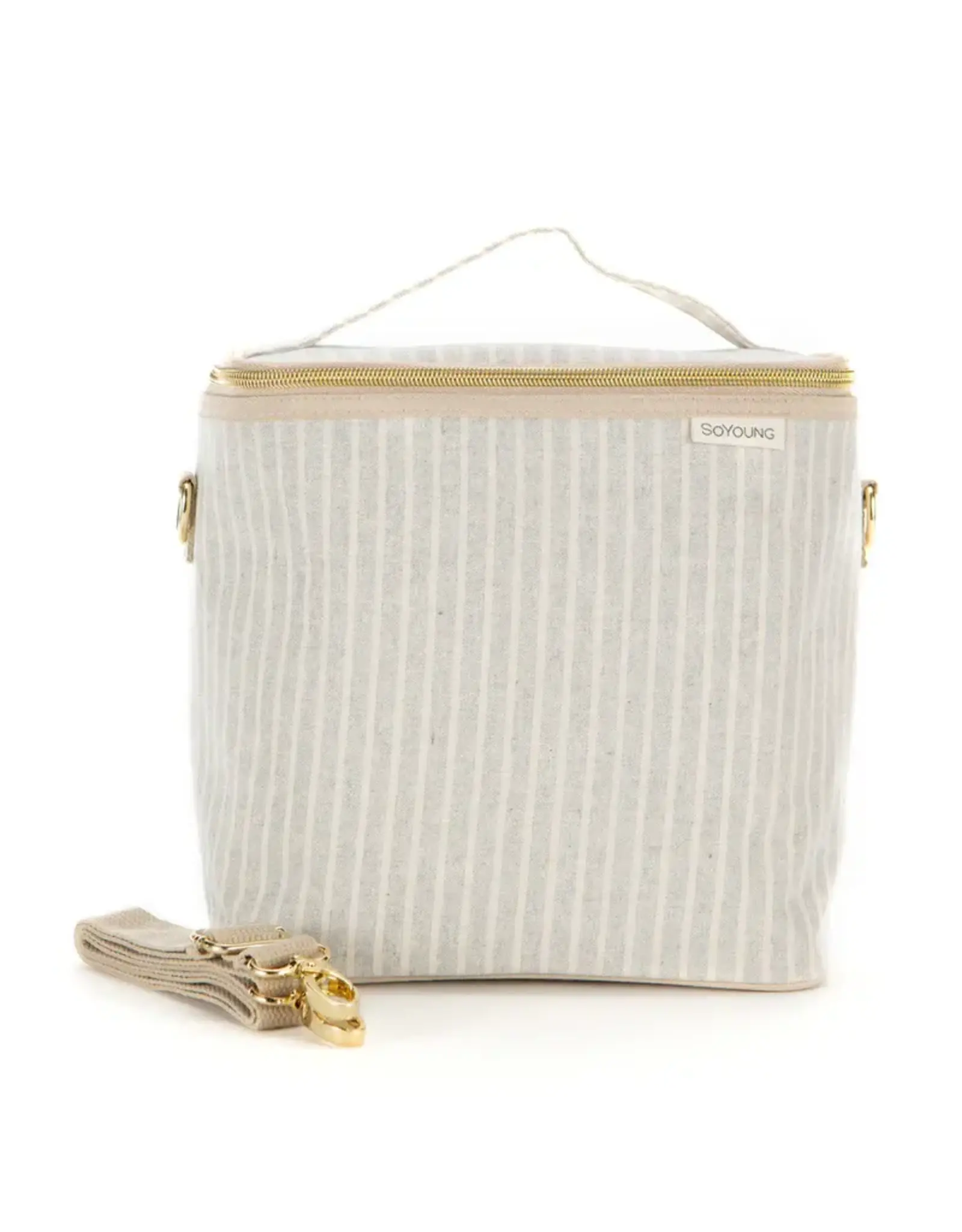 So Young Sand & Stone Beach Stripe Lunch Poche