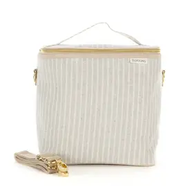 So Young Sand & Stone Beach Stripe Lunch Poche