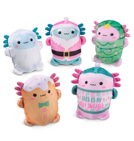 Top Trenz Bubble Stuffed Squishy Friends A Very Axolotl Christmas