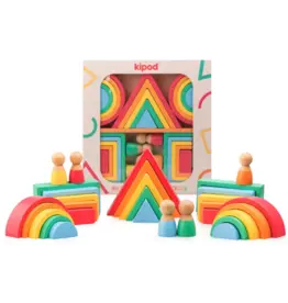 Nova Toys LLC Rainbow Wooden Blocks