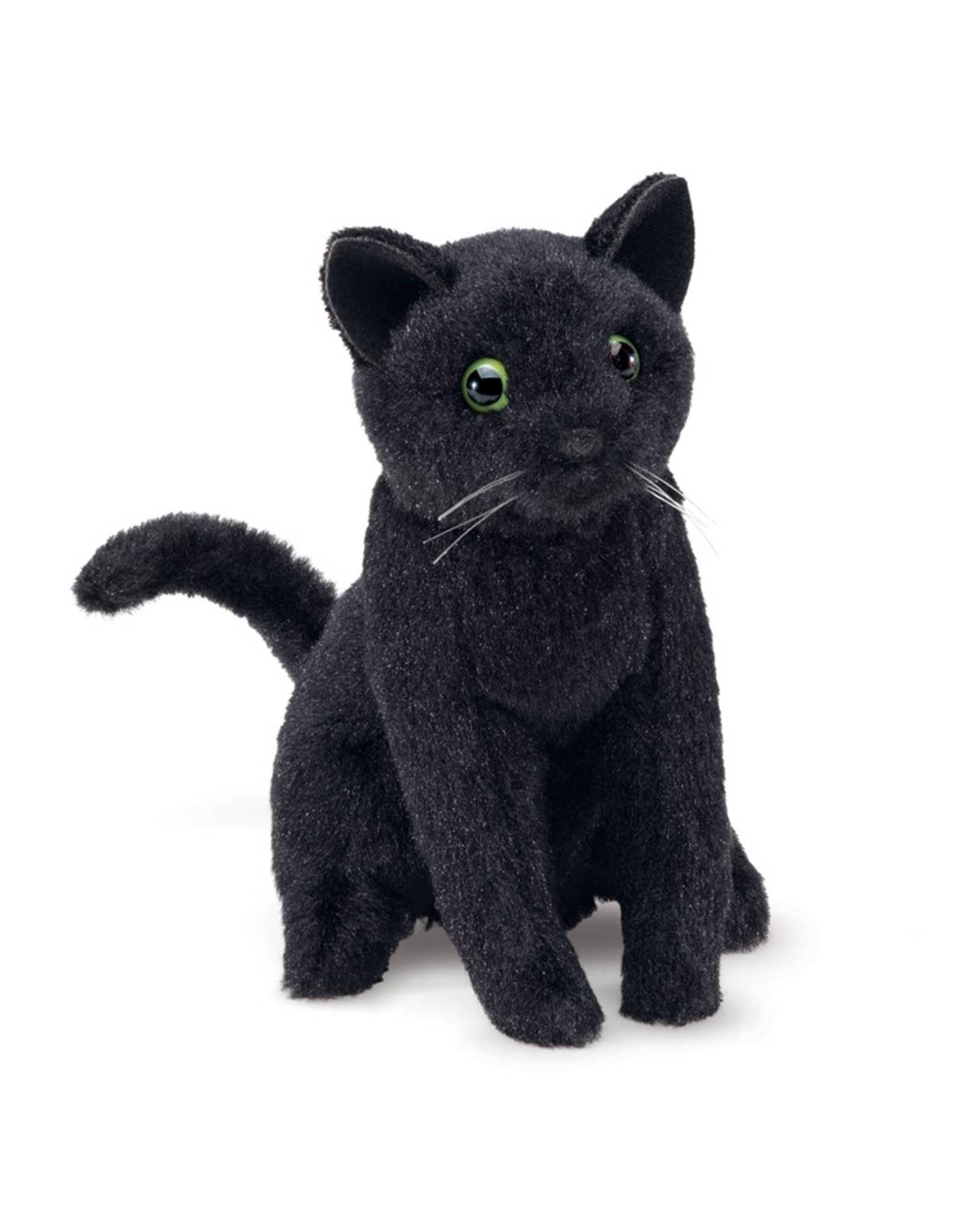 Folkmanis Mini Black Cat Finger Puppet