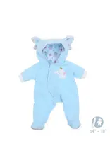 JC Toys Elephant Themed Hooded Onesie In Blue