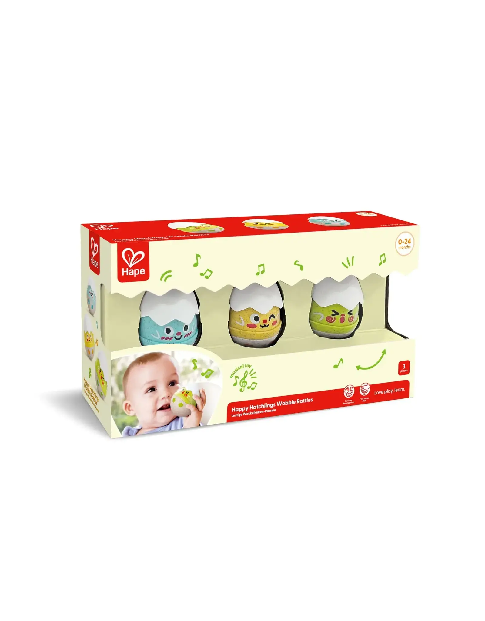 Hape Happy Hatchlings Wobble Rattles
