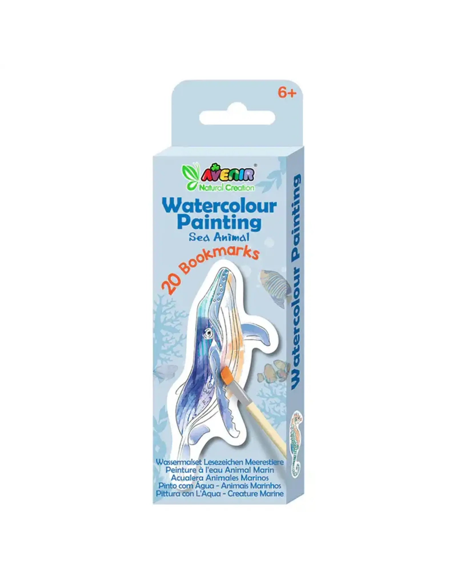 Avenir Watercolour Painting Sea Animal Bookmarks