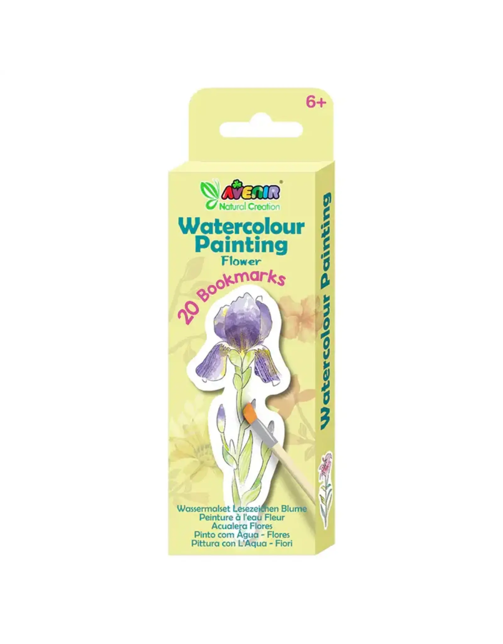 Avenir Watercolour Painting Flower Bookmarks