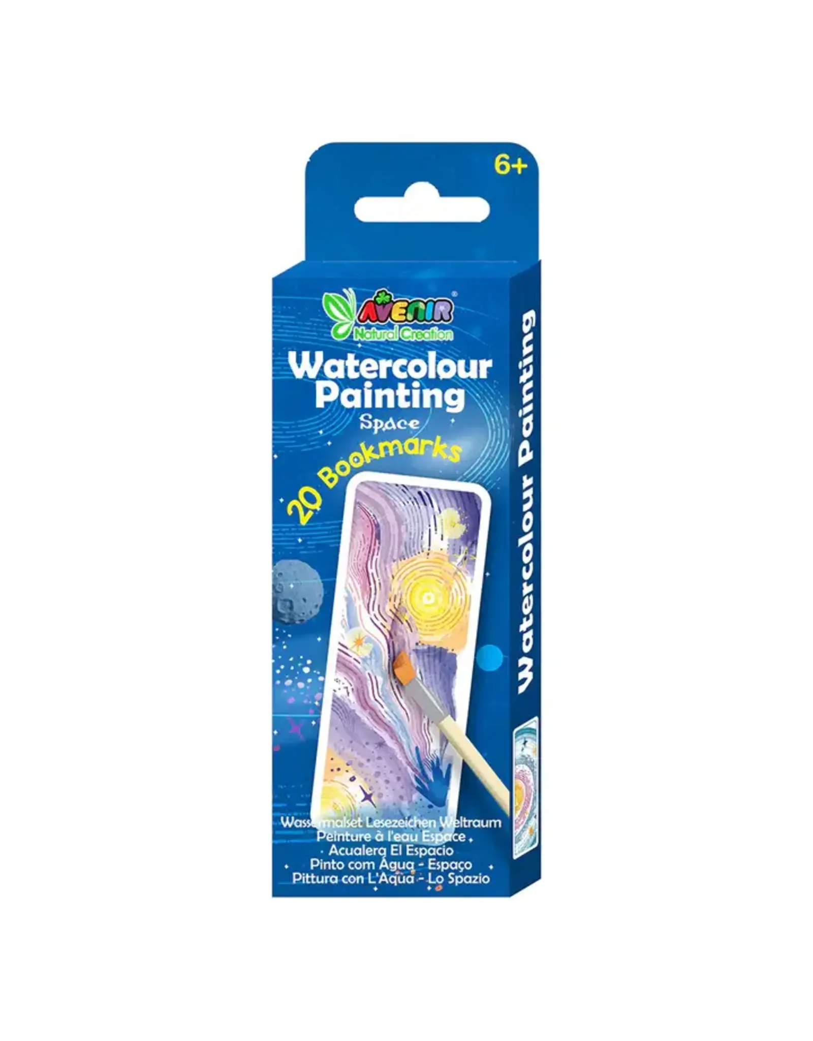 Avenir Watercolour Painting Space Bookmarks