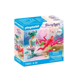 Playmobil Mermaid With Colour  Changing Octopus