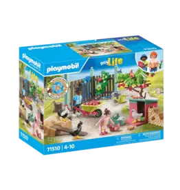 Playmobil Little Chicken Farm In The Tiny House Garden