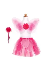 Great Pretenders Fancy Flutter Skirt With Wings & Wand Pink Size 4-6