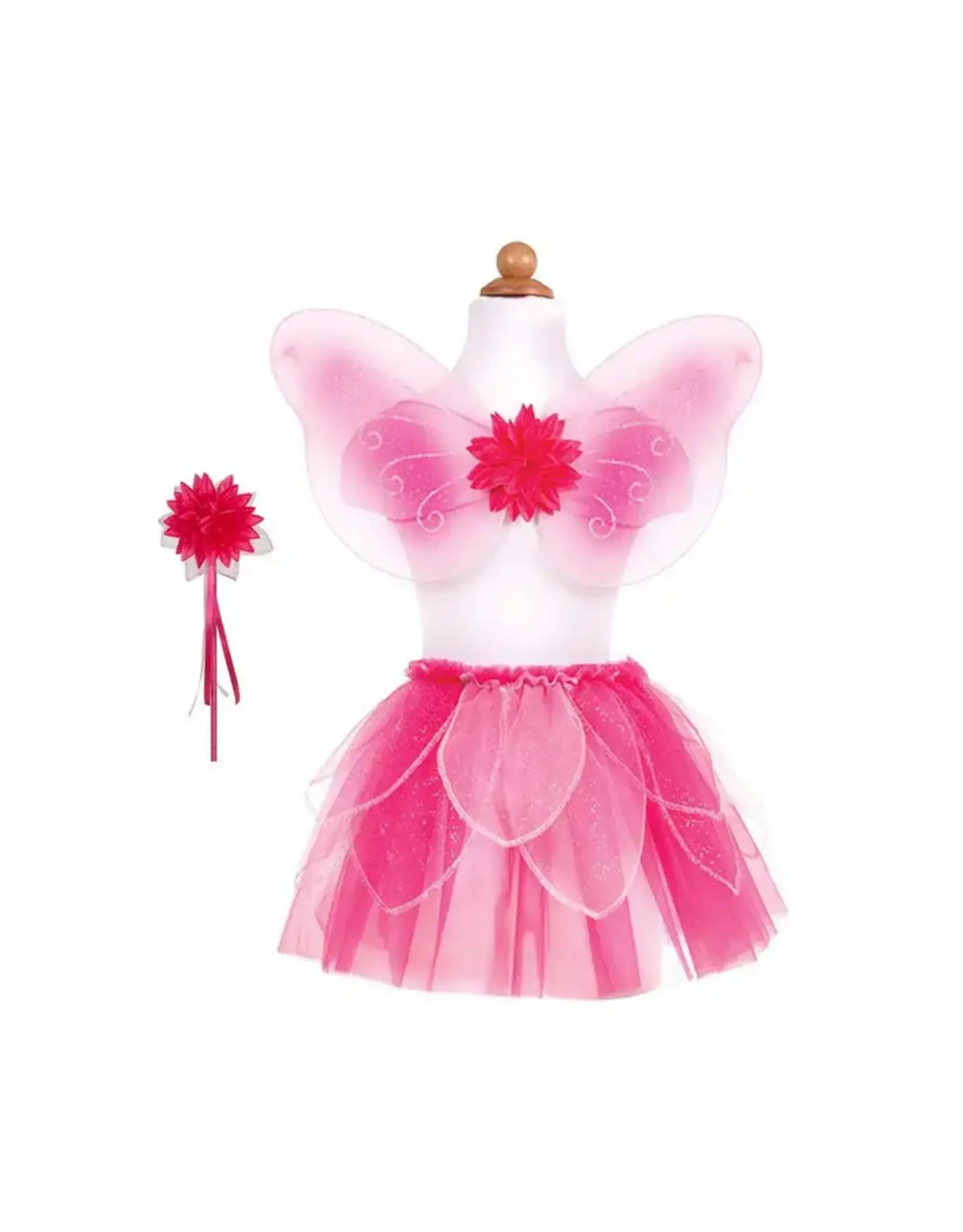 Great Pretenders Fancy Flutter Skirt With Wings & Wand Pink Size 4-6