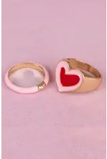 Great Pretenders Boutique Chic Tickled Pink Rings 2 Pieces