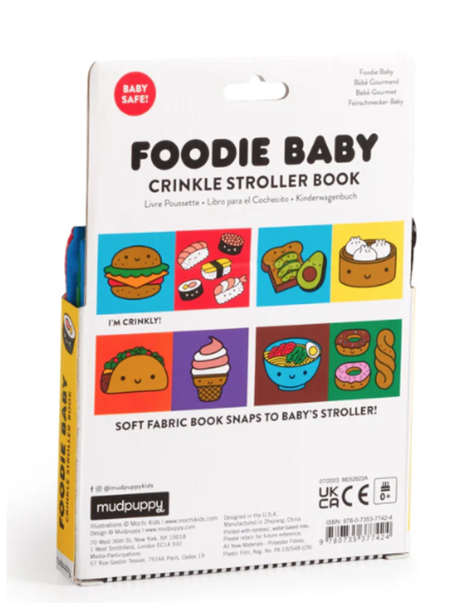 MudPuppy Foodie Baby Crinkle Stroller Book