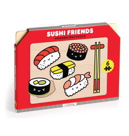 MudPuppy Sushi Friends Wooden Tray Puzzle