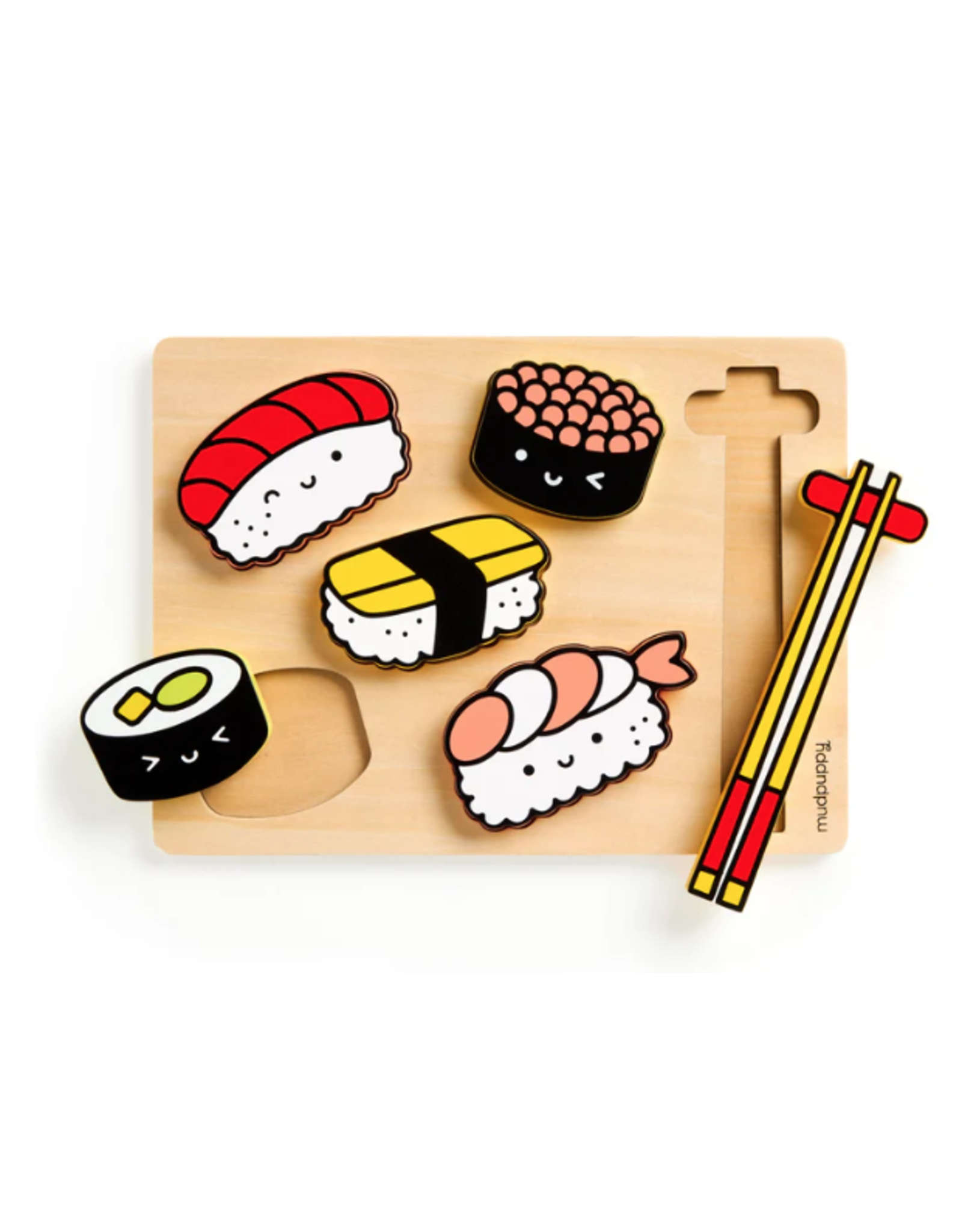 MudPuppy Sushi Friends Wooden Tray Puzzle