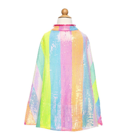 Great Pretenders Stripy Sequins Cape Size 4-6