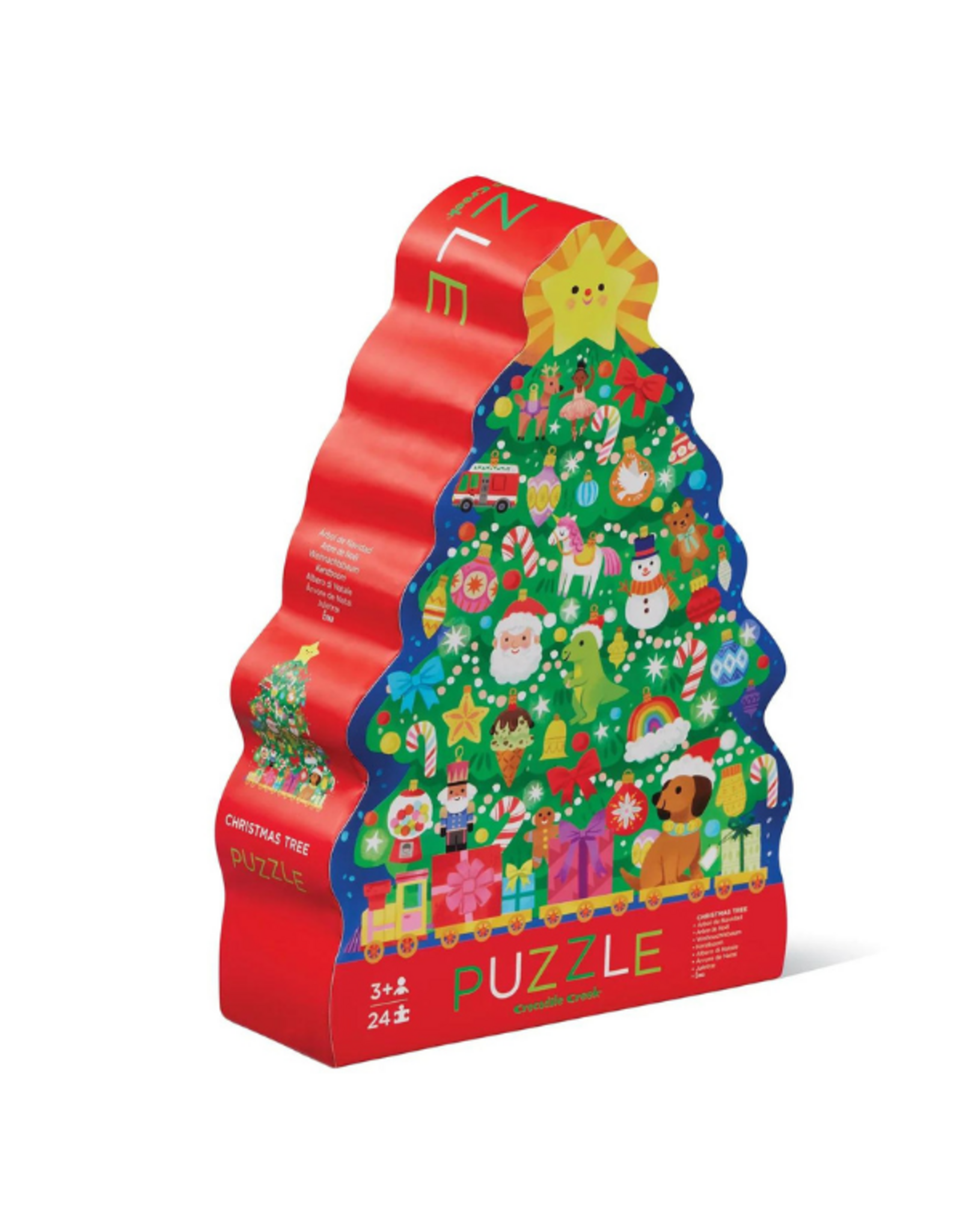 Crocodile Creek Christmas Tree Floor Puzzle 24 Piece