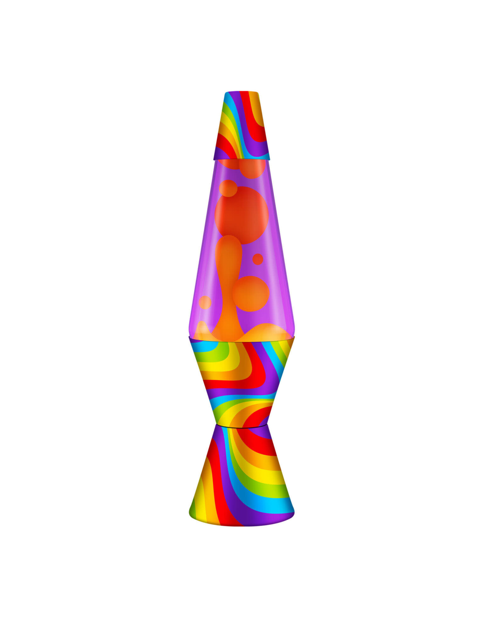 Schylling Lava Lamp Flowing Color Orange Purple