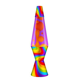 Schylling Lava Lamp Flowing Color Orange Purple