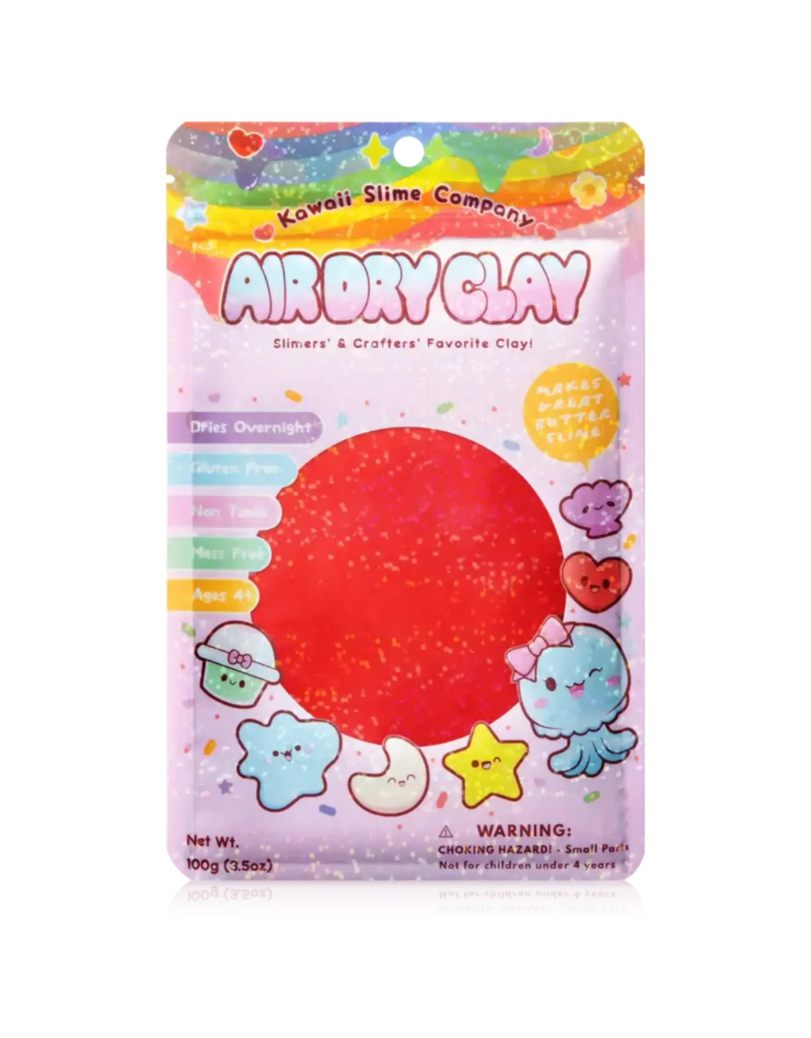 Kawaii Slime Air Dry Clay Color Red