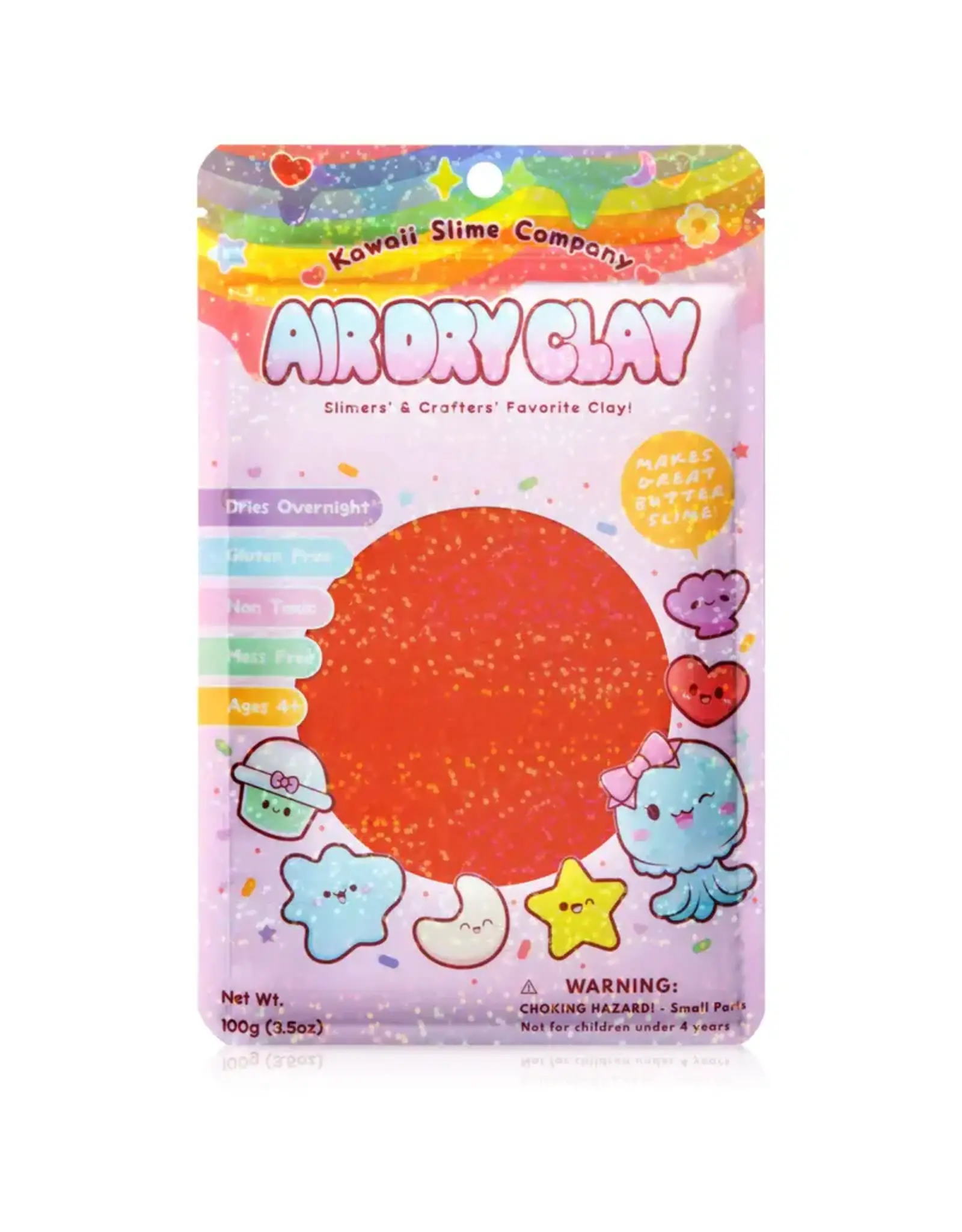 Kawaii Slime Air Dry Clay Color Orange