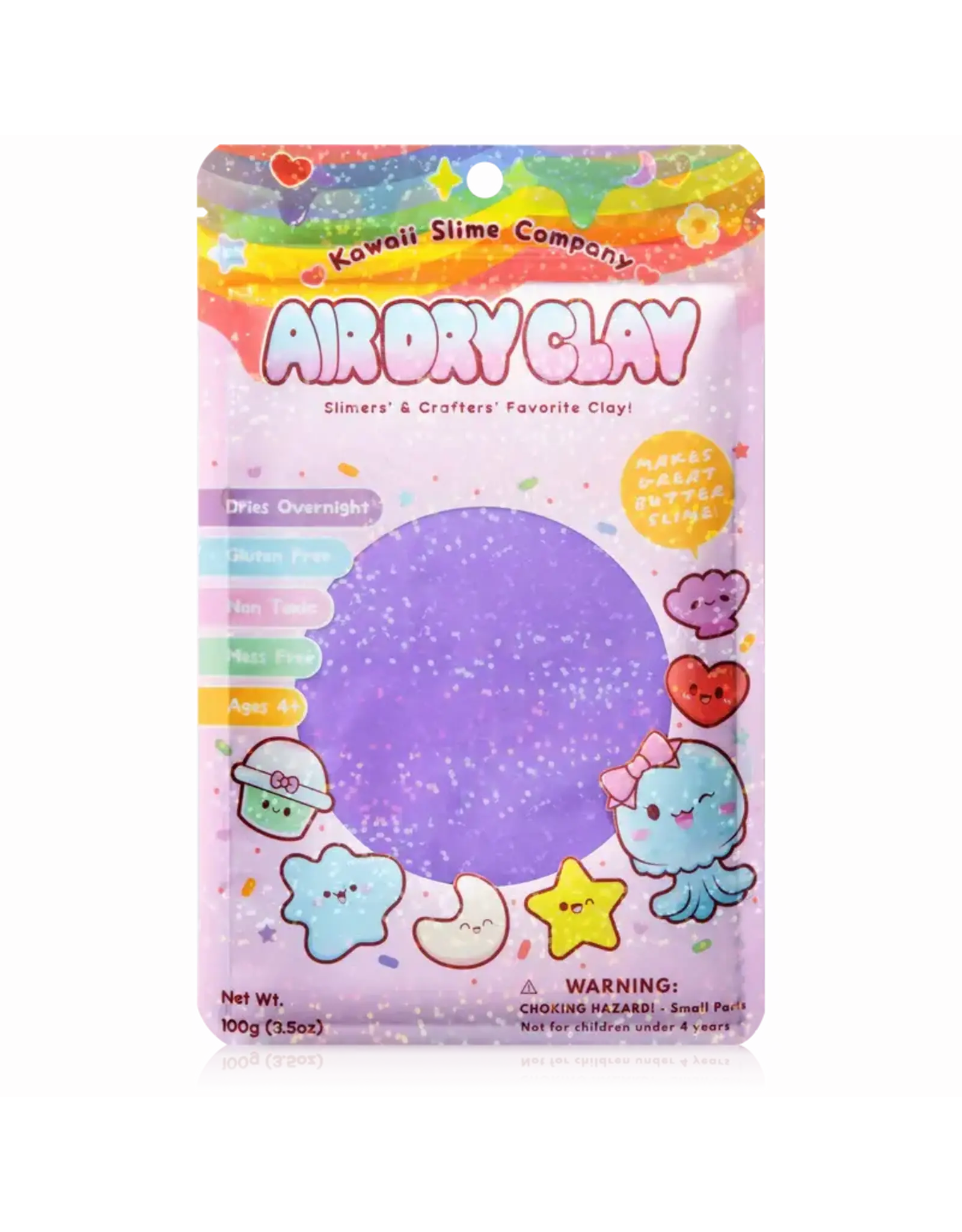 Kawaii Slime Air Dry Clay Color Light Purple