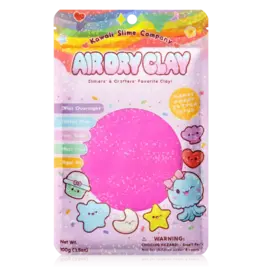Kawaii Slime Air Dry Clay Color Hot Pink
