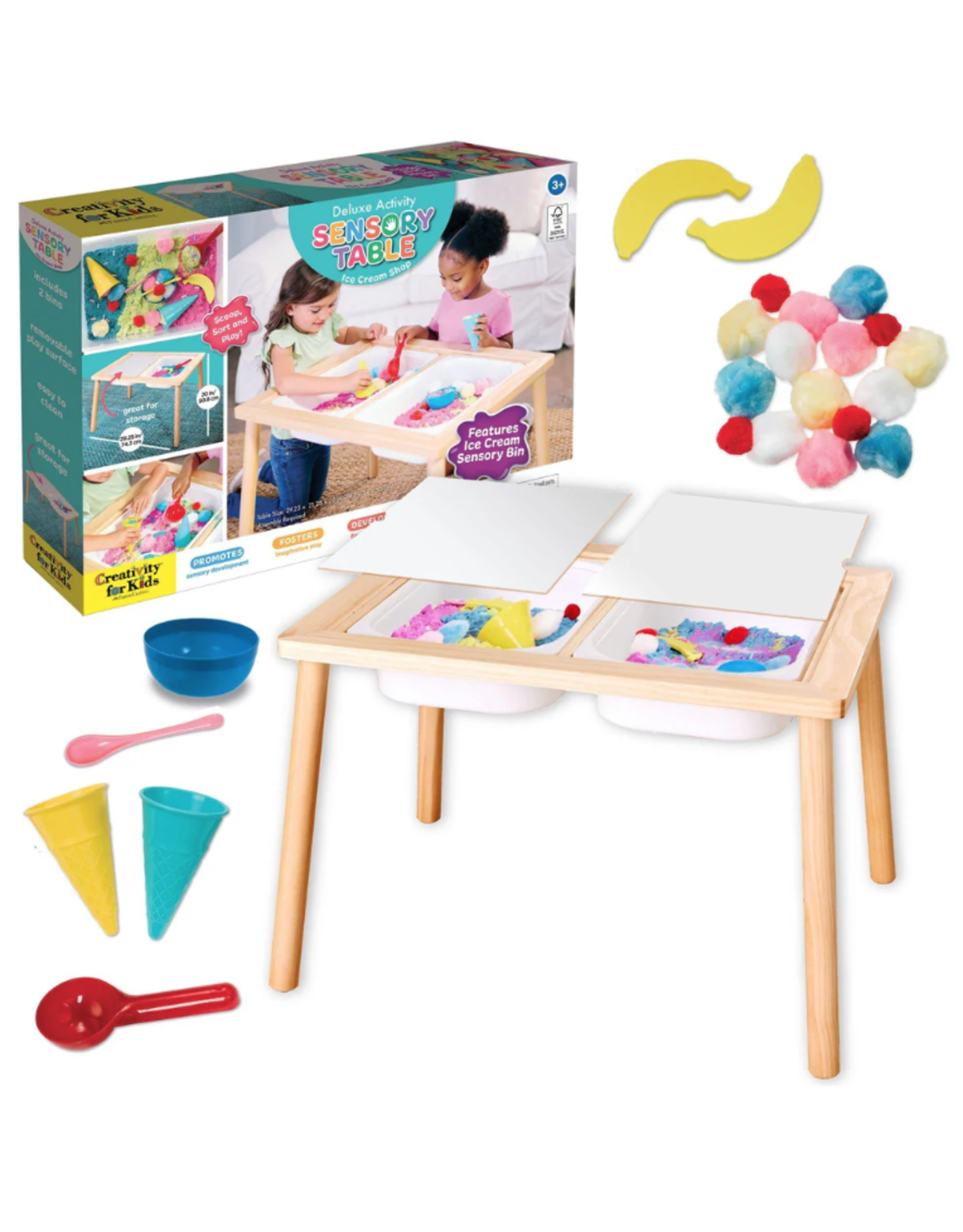 Creativity For Kids Deluxe Activity Sensory Table Ice Cream Shop