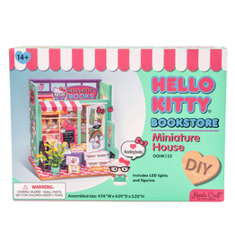 Hands Craft DIY Miniature Bookstore Kit - Hello Kitty's Book Store