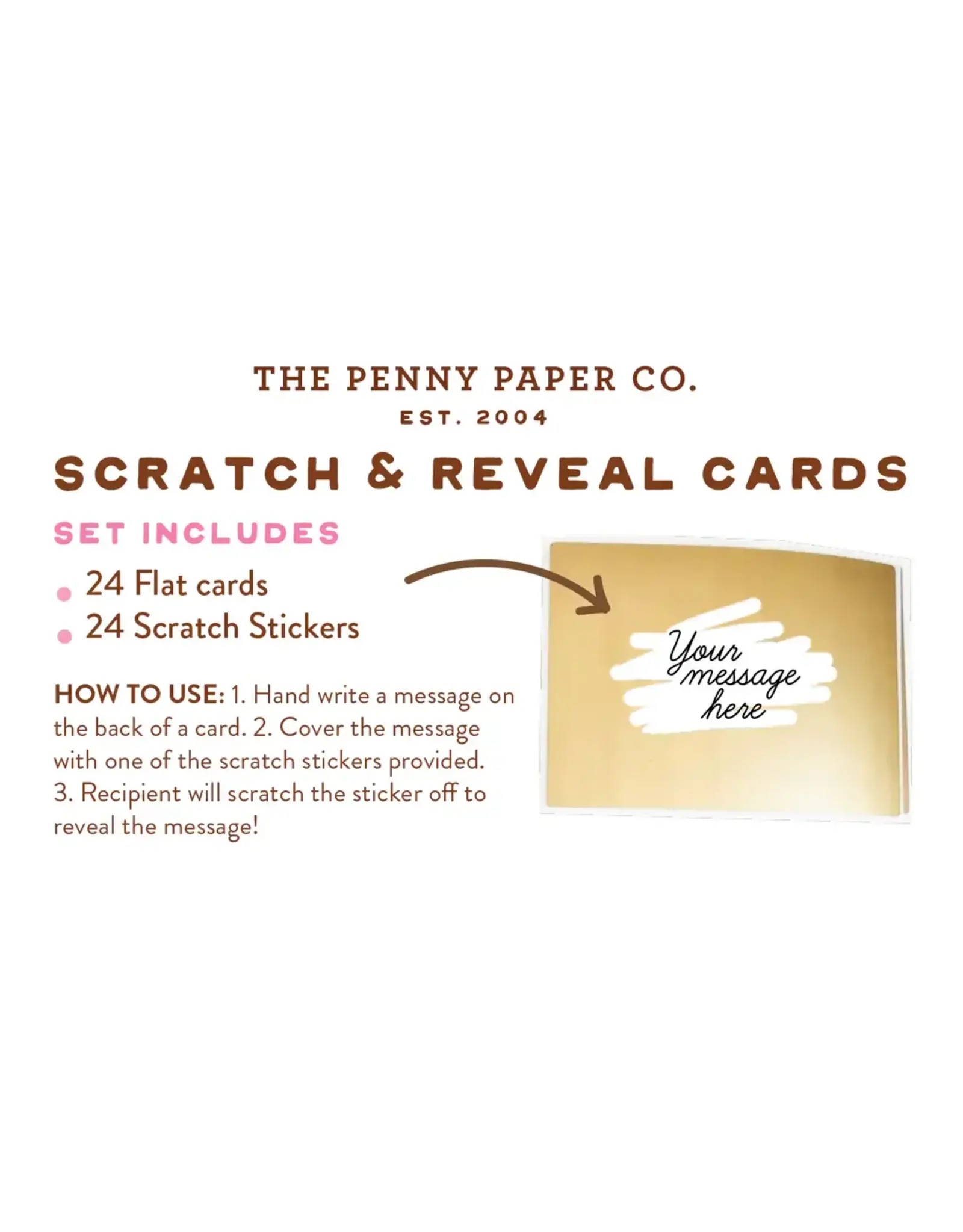 The Penny Paper Co. Elf Mail Scratch And Reveal Cards