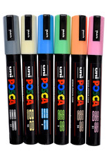 Posca Posca 5M Sets of 6 Pale Set