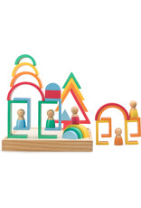 Nova Toys LLC Rainbow Wooden Blocks