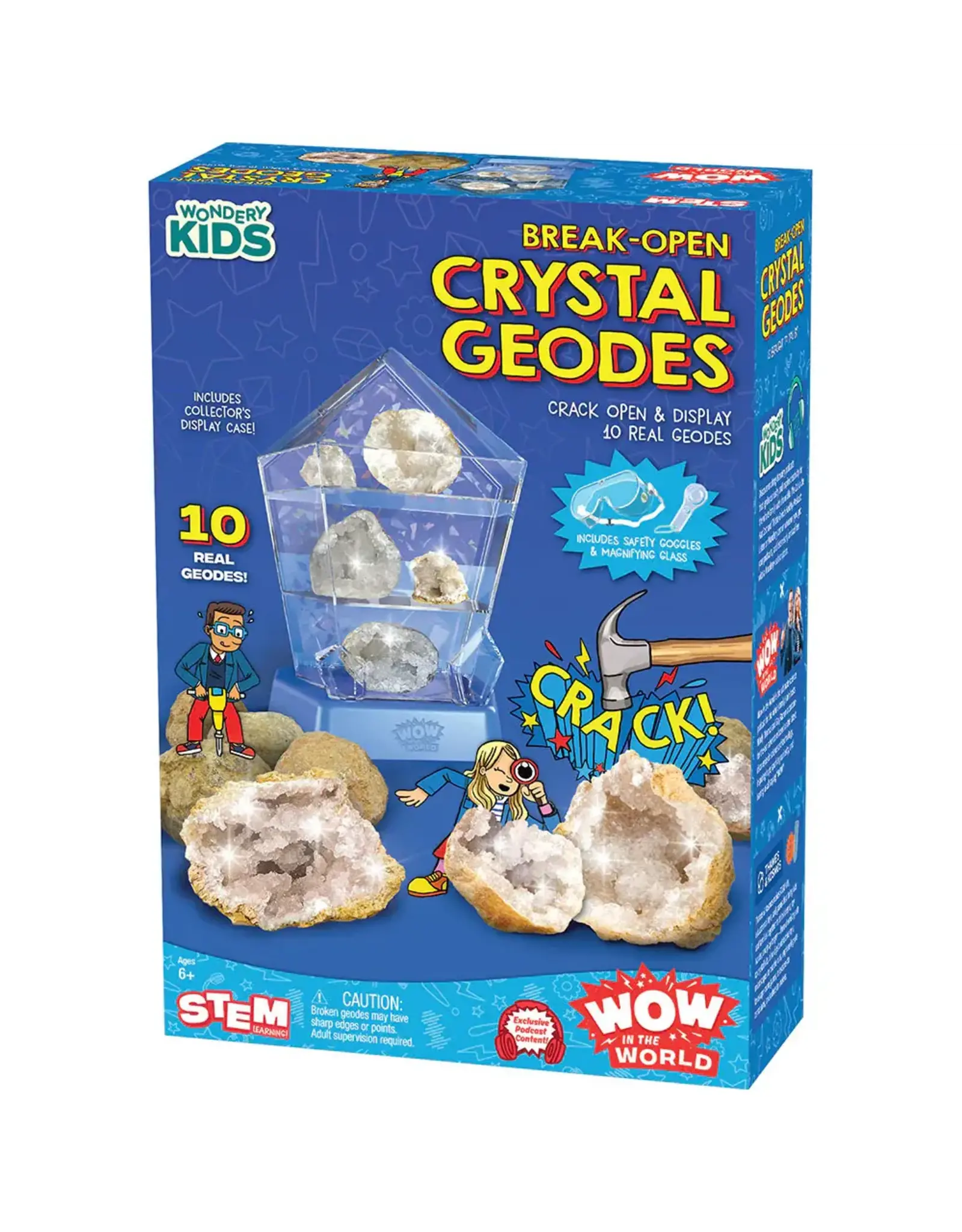 Wow in the World Wow in the World: Break-Open Crystal Geodes