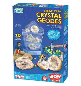 Wow in the World Wow in the World: Break-Open Crystal Geodes