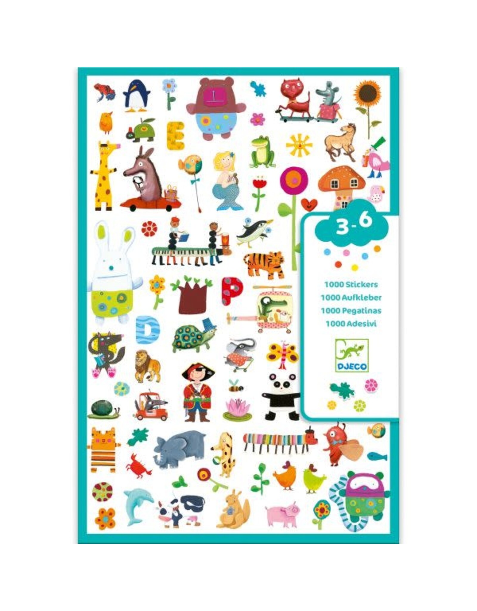 Djeco 1000 For Little Ones Stickers