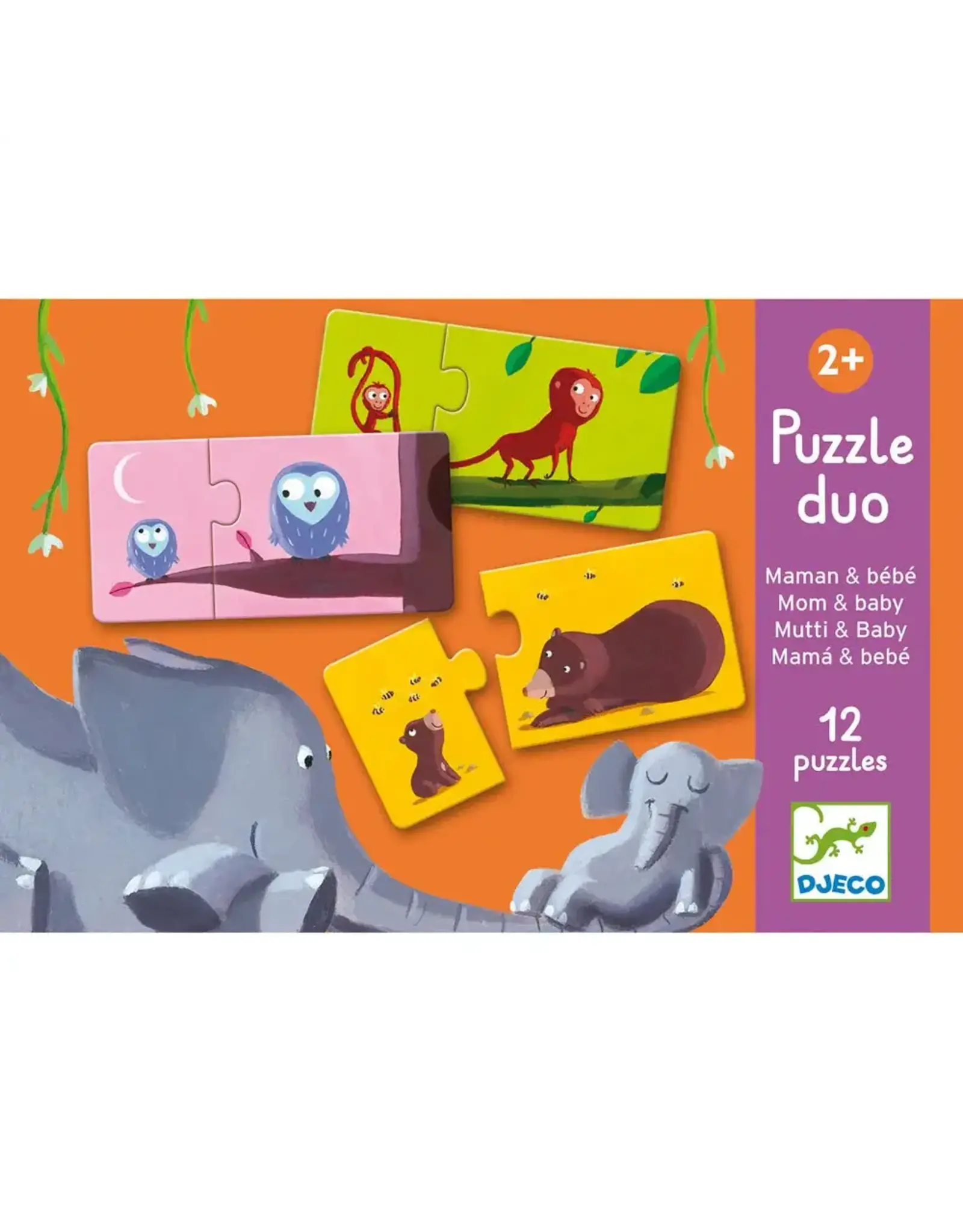 Djeco Puzzle Duo Mom And Baby