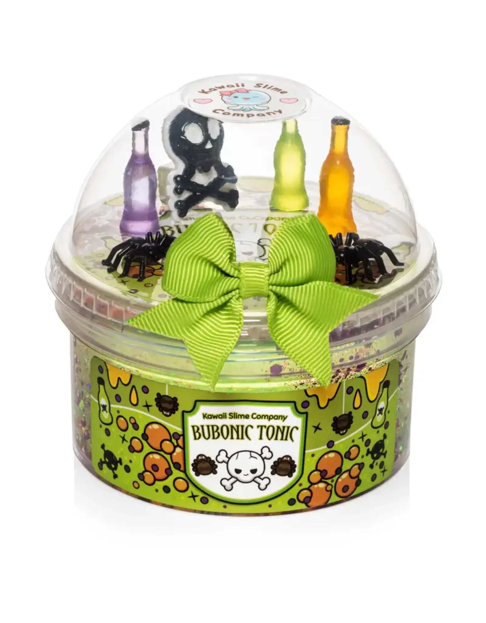 Kawaii Slime Bubonic Tonic Clear Glitter Slime