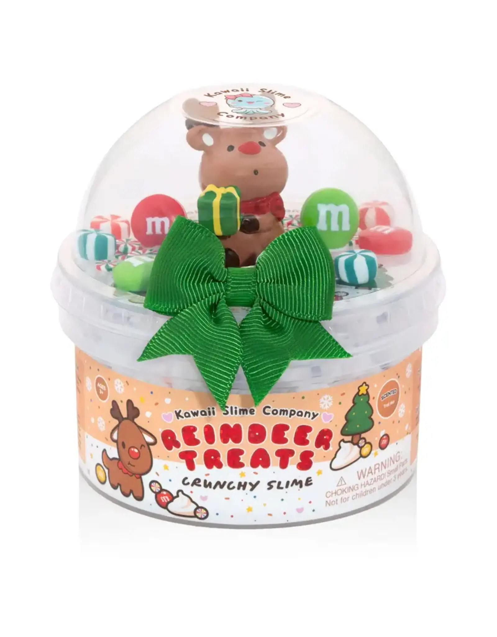 Kawaii Slime Reindeer Treats Crunchy Slime