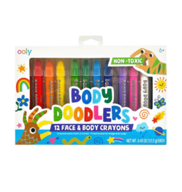Ooly Body Doodlers Face & body Crayons Set Of 12 Colors