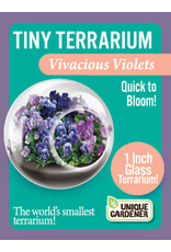 Unique Gardner Tiny Terrarium Vivacious Violets