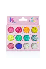 Kawaii Slime Make Your World Sparkle Chunky Glitter 12 Color Set