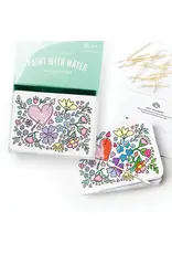 Inklings Paperie Paint With Water Valentine Cards Floral