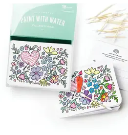 Inklings Paperie Paint With Water Valentine Cards Floral