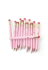 Inklings Paperie Mini Pencils Gold Heart Pink