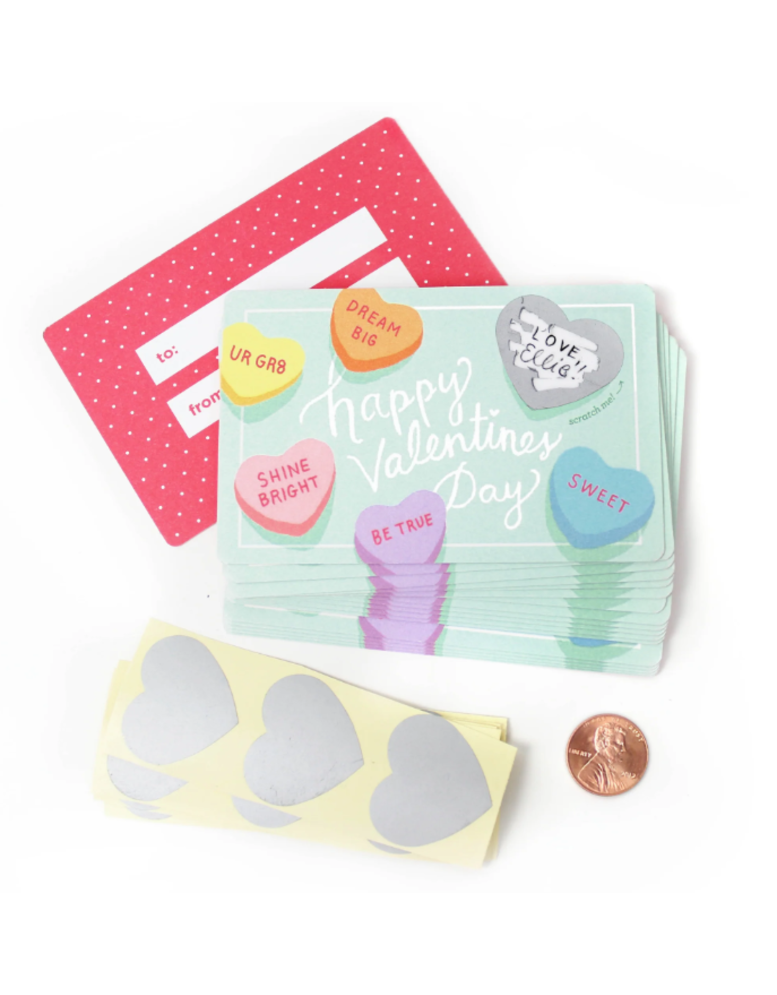 Inklings Paperie Scratch Off Valentines Cards Sweetheart