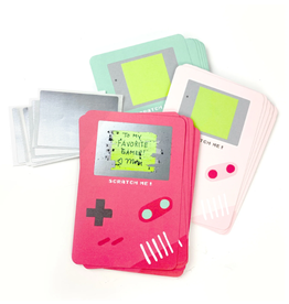 Inklings Paperie Scratch Off Valentines Card Gamer
