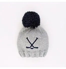 Huggalugs Hockey Ice Grey Beanie Hat